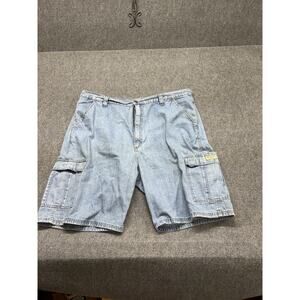 Wrangler Denim Cargo Shorts Men’s Size 42 Blue Utility
